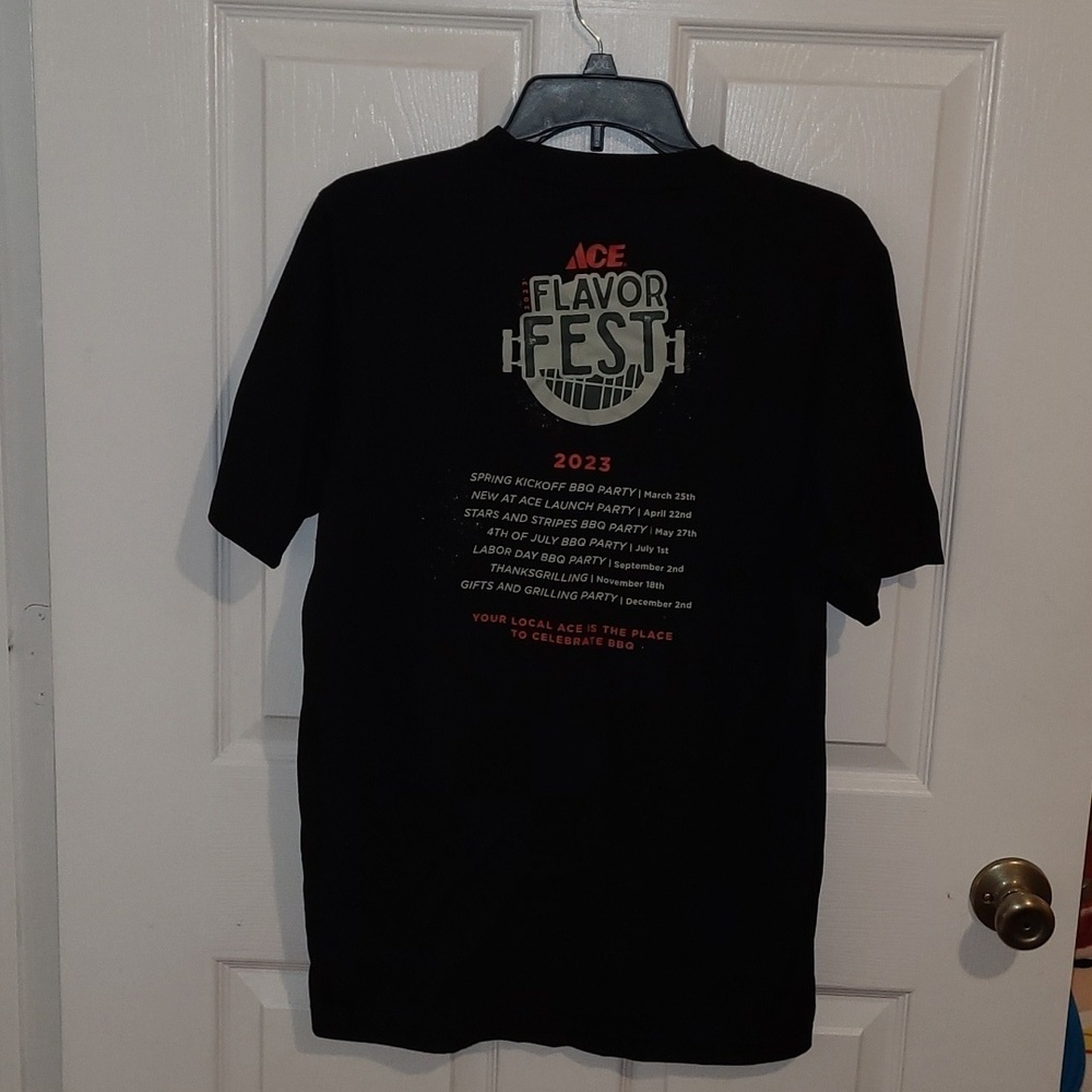 Authentic-Brand Mens Ace Flavor Fest Black Red Gray Short Sleeve Tshirt Medium - Picture 2 of 10